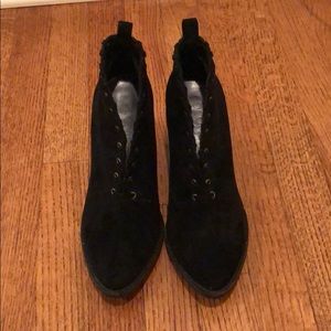 Coconuts by Matisse black open front booties